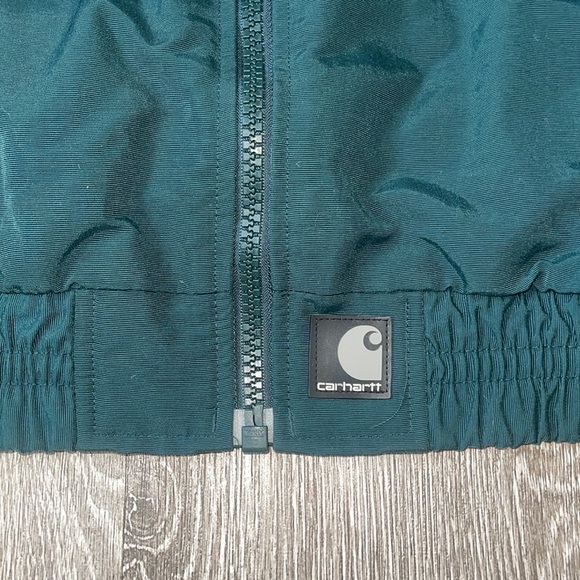 Carhartt mens bomber jacket dark teal size xl - Picture 3 of 8